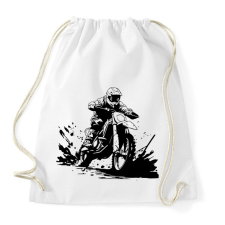 PRINTFASHION motocross - Sportzsák, Tornazsák - Fehér tornazsák
