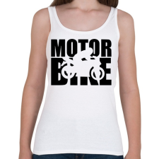 PRINTFASHION Motor BIke - Női atléta - Fehér női trikó