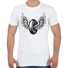 PRINTFASHION motor - Férfi póló - Fehér