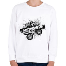 PRINTFASHION motor - Gyerek pulóver - Fehér