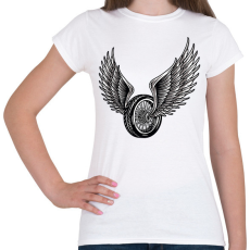 PRINTFASHION Motor kerék - Női póló - Fehér