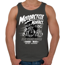 PRINTFASHION Motor mánia - Férfi atléta - Sötétszürke atléta, trikó
