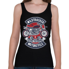 PRINTFASHION motor - Női atléta - Fekete női trikó