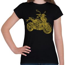 PRINTFASHION motor - Női póló - Fekete