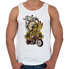 PRINTFASHION motorcycle - Férfi atléta - Fehér atléta, trikó