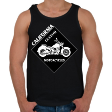 PRINTFASHION motorcycle - Férfi atléta - Fekete atléta, trikó