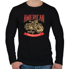 PRINTFASHION Motorcycle - Férfi hosszú ujjú póló - Fekete férfi póló