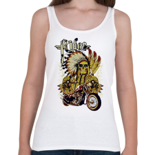 PRINTFASHION motorcycle - Női atléta - Fehér női trikó