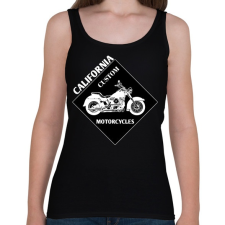 PRINTFASHION motorcycle - Női atléta - Fekete női trikó