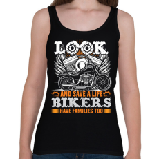 PRINTFASHION motorcycle - Női atléta - Fekete