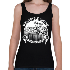 PRINTFASHION Motorcycle  - Női atléta - Fekete női trikó