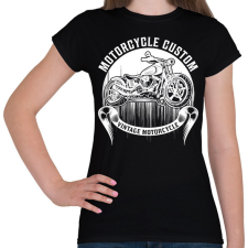 PRINTFASHION Motorcycle  - Női póló - Fekete női póló