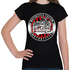 PRINTFASHION motorcycle - Női póló - Fekete