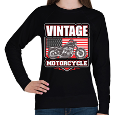 PRINTFASHION Motorcycle - Női pulóver - Fekete női pulóver, kardigán