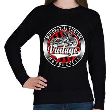 PRINTFASHION motorcycle - Női pulóver - Fekete női pulóver, kardigán