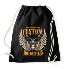 PRINTFASHION Motorcycle - Sportzsák, Tornazsák - Fekete tornazsák