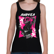 PRINTFASHION motoros Andrea - Női atléta - Fekete női trikó