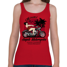 PRINTFASHION Motoros angyal - Női atléta - Cseresznyepiros