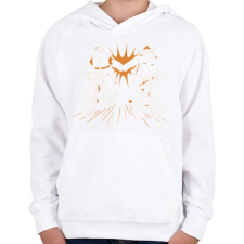 PRINTFASHION Motoros barátság - Gyerek kapucnis pulóver - Fehér gyerek pulóver, kardigán