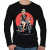 PRINTFASHION Motoros csaj - Férfi hosszú ujjú póló - Fekete