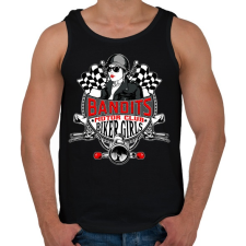 PRINTFASHION Motoros csajok - Férfi atléta - Fekete atléta, trikó