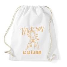 PRINTFASHION Motoros ez az életem póló - Sportzsák, Tornazsák - Fehér tornazsák