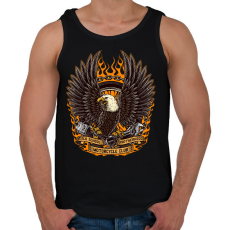 PRINTFASHION motoros - Férfi atléta - Fekete