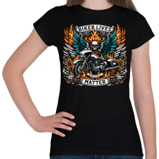 PRINTFASHION Motoros - Női póló - Fekete