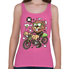 PRINTFASHION Motoros Rágcsávó - Női atléta - Rózsaszín női trikó