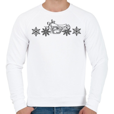 PRINTFASHION motoros téli - Férfi pulóver - Fehér férfi pulóver, kardigán