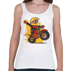 PRINTFASHION Motorozás - Női atléta - Fehér