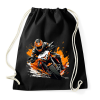 PRINTFASHION Motorozás  - Sportzsák, Tornazsák - Fekete