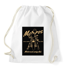PRINTFASHION Motorozok amíg élek - Sportzsák, Tornazsák - Fehér tornazsák