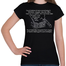 PRINTFASHION motorsvers - Női póló - Fekete női póló