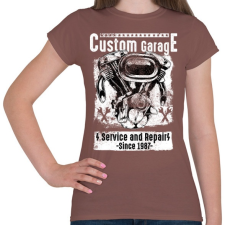 PRINTFASHION Motorszerelő - Női póló - Mogyoróbarna női póló