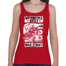 PRINTFASHION Motorverseny - Női atléta - Cseresznyepiros