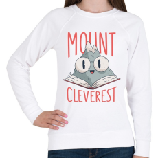 PRINTFASHION Mount Cleverest - Női pulóver - Fehér