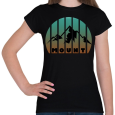PRINTFASHION MOUNT - Női póló - Fekete