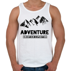 PRINTFASHION Mountain adventure  - Férfi atléta - Fehér