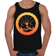 PRINTFASHION MOUNTAIN BIKE - Férfi atléta - Fekete atléta, trikó