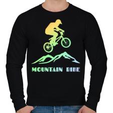 PRINTFASHION mountain bike - Férfi pulóver - Fekete férfi pulóver, kardigán