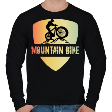 PRINTFASHION MOUNTAIN BIKE - Férfi pulóver - Fekete
