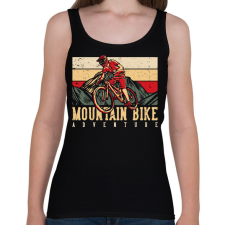 PRINTFASHION Mountain Bike kaland sötét alaphoz - Női atléta - Fekete női trikó