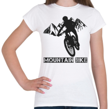 PRINTFASHION MOUNTAIN BIKE - Női póló - Fehér női póló
