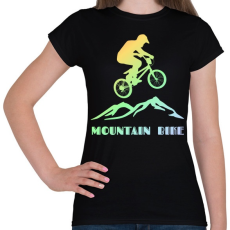 PRINTFASHION mountain bike  - Női póló - Fekete