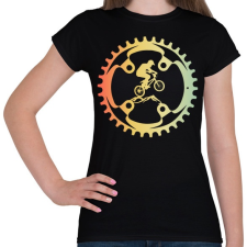 PRINTFASHION MOUNTAIN BIKE - Női póló - Fekete női póló