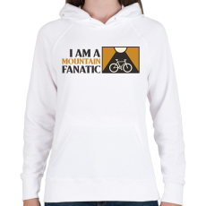 PRINTFASHION MOUNTAIN FANATIC - Női kapucnis pulóver - Fehér