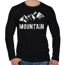 PRINTFASHION Mountain  - Férfi hosszú ujjú póló - Fekete