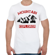 PRINTFASHION Mountain  - Férfi póló - Fehér