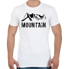 PRINTFASHION Mountain  - Férfi póló - Fehér férfi póló